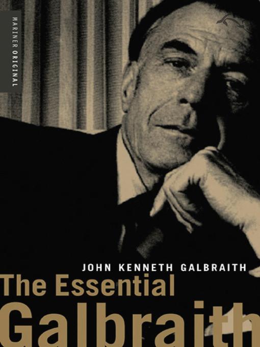 Cover image for The Essential Galbraith